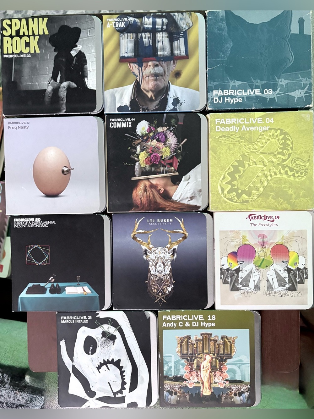 FabricLive Mix CD Set (11) — steel coaster embossed with DJ name and set number